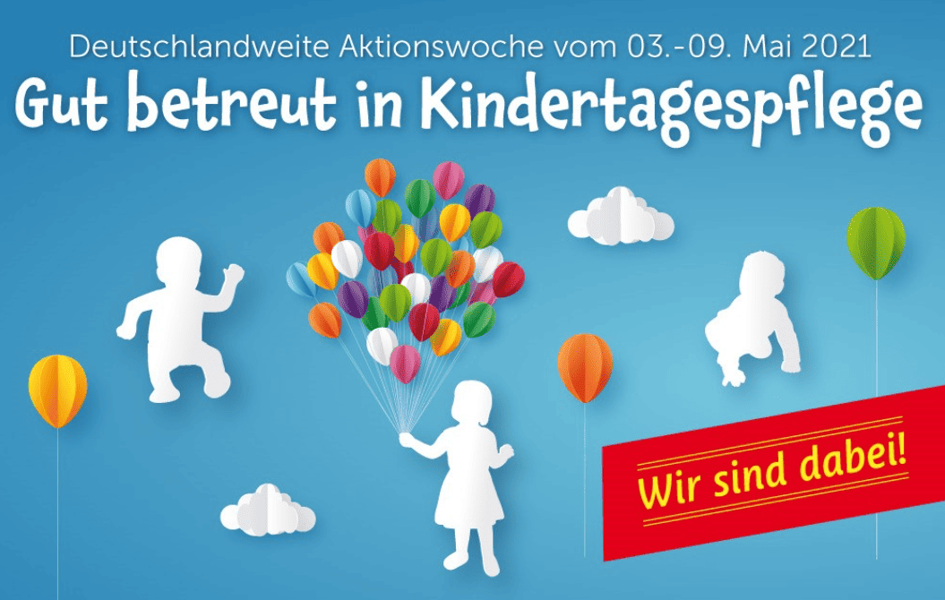 Gut Betreut in Kindertagespflege Plakat