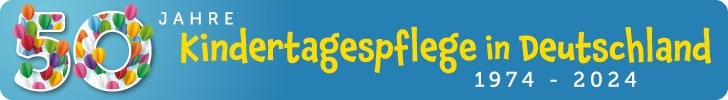 50 Jahre Kindertagespflege Banner