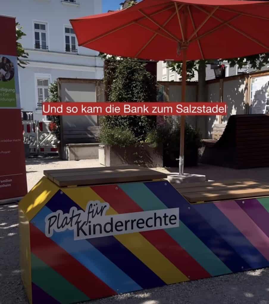 Regionalgruppe Rosenheim auf dem Platz der Kinderrechte